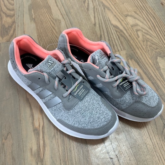 adidas Shoes - Adidas Women's Gray and Coral Sneakers